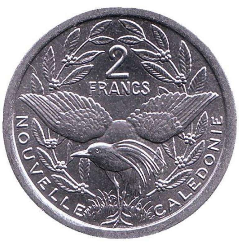 (2008) Монета Новая Каледония 2008 год 2 франка   Алюминий  XF